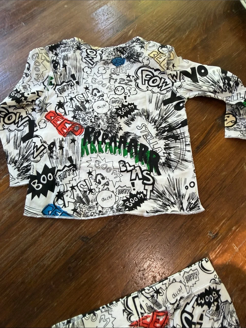 Stella McCartney Kids Graphic Comic Swim Suit and matching pajamas - Brand new